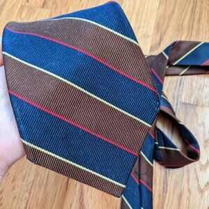 4" Necktie - Brown/Blue/Red/Yellow